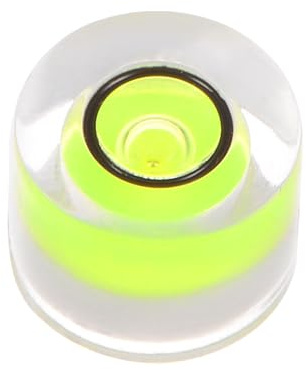 QUARKZMAN Redondo Burbuja Nivel 8x5.5mm Mini Circular Blanco Espíritu Niveles para Nivelación Cámara Trípode Telescopio Taller Tocadiscos Fotos Marco, Verde