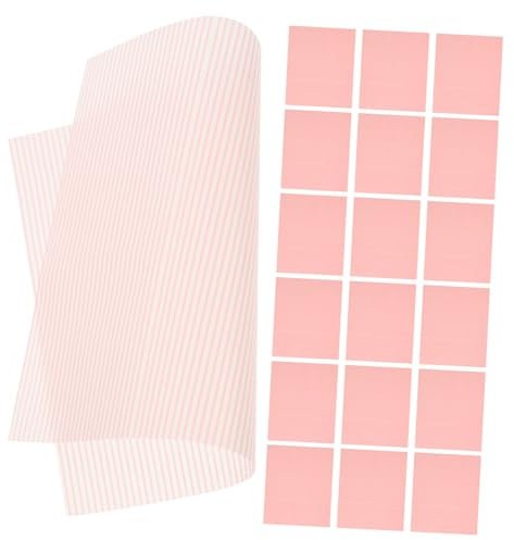 DECHOUS 50 Sheets Pink Stripe Food Wrapping Paper Greaseproof Sandwich Wraps and Burger Packing Paper for Food Shops and Takeaway
