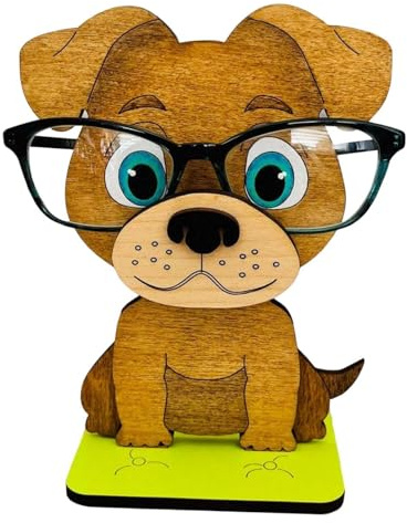 Tier-Brillenhalter – Tier-Brillenständer, -Brillen-Nachttisch, handgefertigter 3D-Holzschnitz-Brillen-Nachttisch, niedliche Sonnenbrille, Tierförmiger Display-Ständer für Zuhause, Büros,