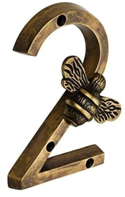 Bee House Number Sign 3D Door Mailbox Numbers 0-9 Self Adhesive House Door Numbers House Street Address Numbers Stickers for Apartment House Room Office Cars
