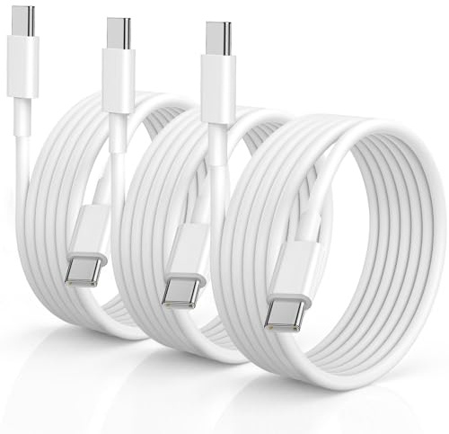 IPhone 15 Charger Cable 3Pack ,1M USB C Cable 60w Fast Charging Wire,C cord | Type C to Type C Cable Lead for iPhone 17/16/15/Plus/ Pro/Pro Max,MacBook Pro/Air,iPad Pro/Air, Samsung Galaxy S23 S22