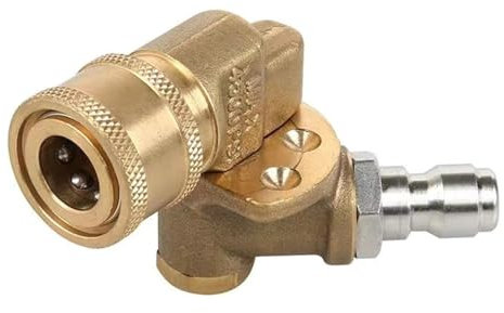 Upgrades Messing-Drehgelenk, strapazierfähig, 4500 psi Drehgelenk, einfache Installation für Hochdruckreiniger-Düse, Reinigungswerkzeug