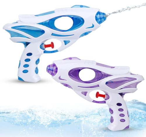 EOYVAIL Wasserpistolen,2 Stück Mini-Wasserpistolen-Spielzeug für Kinder, Wassersprühbereich 3-6 m
