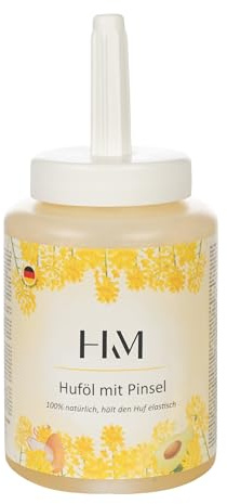 HKM Olio per zoccoli nel flacone con pennello Naturale 450 ml