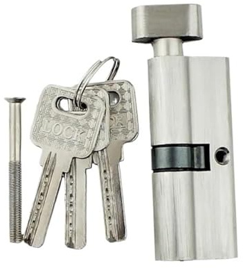 LYVQZPWLR LYVQZPWLRSerratura cilindrica Europea, Serratura a Cilindro for Porta Interna, Universale, da 70 mm, for Porta della Camera da Letto, Maniglia for Porta in Legno, con 3 Chiavi.(Silver70mm)