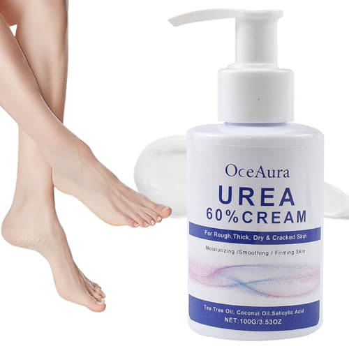 60% Urea Cream, Urea Salicylic Acid Cream for Feet and Hands, Callus Remover Cream for Cracked Heels and Dry Skin, Cracked Ointment Feet for Hand, Foot and Body Care
