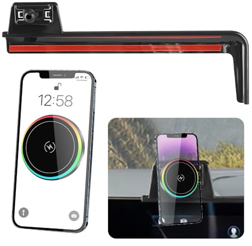 LUNQIN Car Magnetic Phone Mount for Mercedes Benz CLA 2020-2025/ GLA 2021-2026/ GLB 2020-2025/ EQB 2022-2025 Auto Accessories Best Cellphone Holder Fast 15W Wireless Charger Cell Phones Screen Stand