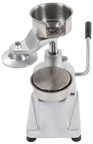 Keenso Macchina Manuale per Hamburger, Pressa per Hamburger in Acciaio Inossidabile Resistente, Macchina per Carne per Polpette di Dimensioni Perfette per Picnic All'Aperto, Alluminio (Diametro 100