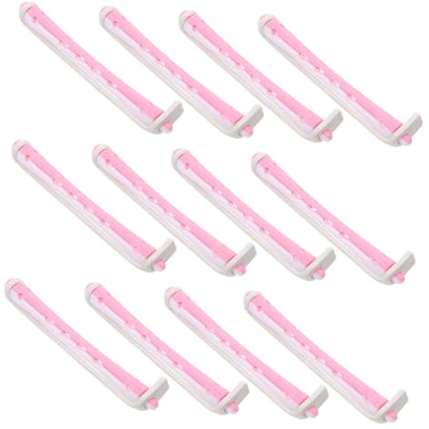 Alipis 24pcs Plastic Hair Perm Rods Curling Rollers for Women Hair Styling Versatile DIY Hairdressing Tool Secure Hold Cold Wave Curlers Kit