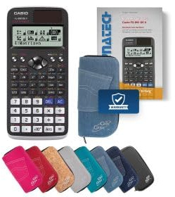 TI-30 ECO RS Schulrechner mit Fachbuch und Schutztasche (Hellblau)