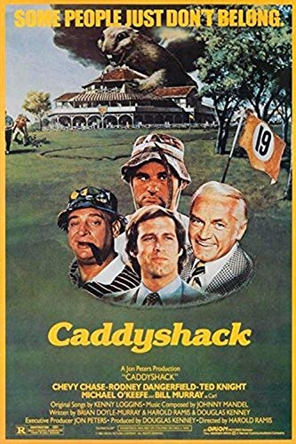 BUY ART FOR LESS Officially Licensed Caddyshack 1980 Art Poster - 36 x 24 Inch - Decorative Print - Poster Paper - Ready to Frame