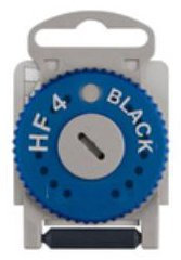 HF-4 Black Cerumenfilter für Hörgeräte (Blau - Linke Seite)