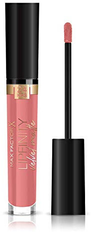 Max Factor Lipfinity Velvet Matte Cool Coral 30 – Liquid Lippenstift mit mattem Finish in sattem Korallton – Mit pflegendem Kokosöl – Hält bis zu 24 Stunden