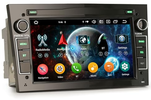 Erisin 8 Kern 4+ 64GB Android 14 Autoradio für Opel Astra H Corsa C Corsa D Vectra Zafira Signum Unterstützung GPS Navi Carplay 4G WiFi DAB+ DSP IPS TPMS 7 Zoll Touchscreen