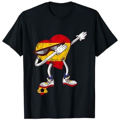 Español Fútbol España Dabbing Corazón España Bandera España Camiseta