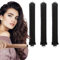 3 Stück Hitzefreie Lockenwickler, Heatless Curls Band, Lockenwickler Über Nacht mit Haken, Overnight Blowout Locken Ohne Hitze, Lockenwickler Heatless Curls für Alle Haartypen (Schwarz)