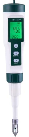 Qumiuu Tester PH per Alimenti,Metro PH per Alimenti | pHmetro Digitale e sonda,Tester PH 'Acqua, Tester Portatile del PH 'Acquario per lievito Naturale, Campioni Solidi, Carne, Conserve, Pane