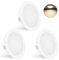 YindaLux Set de 3 Spot LED Encastrable 230V 3W 4000K Blanc Neutre, 15mm Extra Plat Spots de Plafond 300LM Découpe du Plafond 55-58mm, IP44 Spot Salle de Bain, Blanc