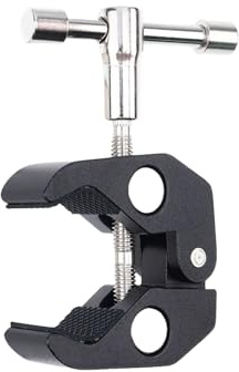 Pince à crabe en aluminium avec vis filetée 6,35 mm pour accessoires de photographie, matériel de montage, support de bras DSLR