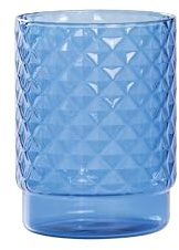 Zafferano Isolano - Vasos de agua (4 unidades, 450 ml, apilables), color azul claro