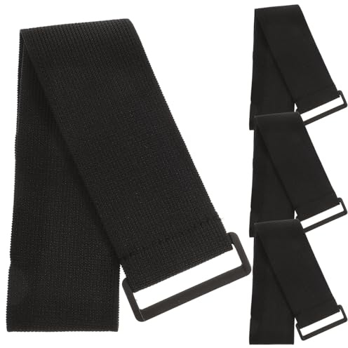 OATIPHO Lot de 4 Brassards Élastiques Multifonctions 50X500 MM Scratch, Sangles de Serrage Solide pour Gestion de Câbles, Fixation Accessoires et Usage Sport en Extérieur