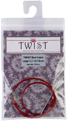 ChiaoGoo Twist RED Seil 35 cm Large für Rundstricknadeln CG7514-L