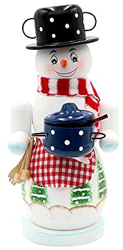 521786-15Rächermann Räucherschneefrau Lisa mit Hut und Schal, ca. 15 cm