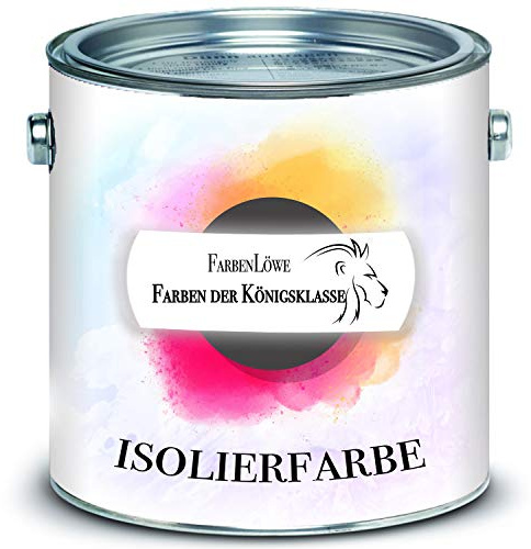 FARBENLÖWE Isolierfarbe matt Weiß Sperrgrund Nikotinfarbe Deckanstrich Nikotinsperre (10 L)
