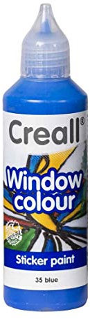 Creall Window-Color-Premiumfarbe Fensterfarben frei wählbar auch Konturenfarbe (blau)
