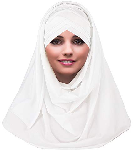YOFASEN Slouchy Muslimischer Hut - Frauen Islamische Schals Schönes Hijab Beanie Mützen Schal Kopftuch
