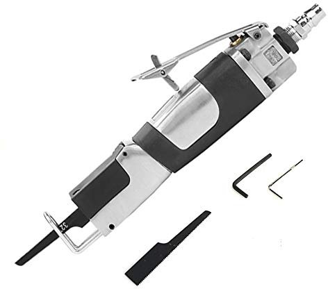 JHYM Heavy Duty Air SCIE Alternative, Multi-Fonction pneumatique Scie avec 1/4 Reciprocating Pouces d'entrée d'air, 6000rpm, Anti-intempestive Commutateur - pour réparation Automatique de tôle