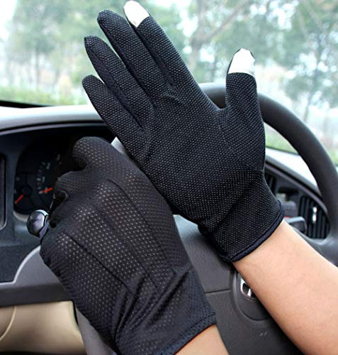 IBLUELOVER Sun UV Protection Gloves Men Women Summer Sunscreen Gloves Touchscreen Driving Gloves Non-slip Cycling Mittens for Outdoor Biking Driving Climbing Hiking Camping Motorcycle