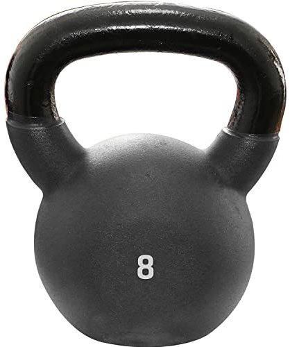 Sporttrend 24® Kettlebell 2kg, 4kg, 6kg, 8kg, 10kg, 12kg, 14kg, 16kg, 18kg, 20kg, 22kg, 24kg, 26kg, 28kg, 30kg in schwarz | Kugelhantel Hantel Schwunghantel Gusseisen (Schwarz, 8KG)