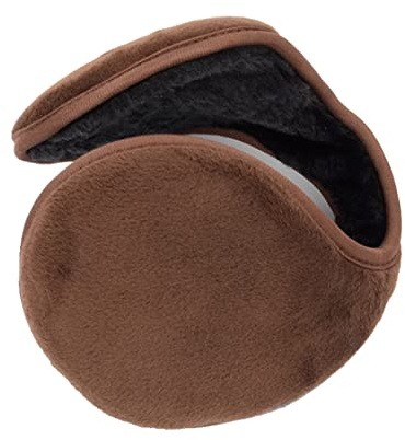 Öronskydd För Vintern, Öronvärmare, Klassiska Öronskydd Av Fleece, Öronskydd För Vinter Utomhus, Öronskydd Bakom Huvudet, Öronvärmare I Ren Färg, Öronvärmare För Vintern (Coffee)