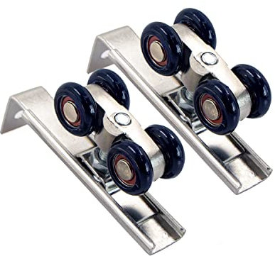 Riel Engranaje Rueda Corrediza - Acero Inoxidable Accesorios Para Corrediza Interior, Exterior, Armarios, Con Tornillo, 2 Piezas