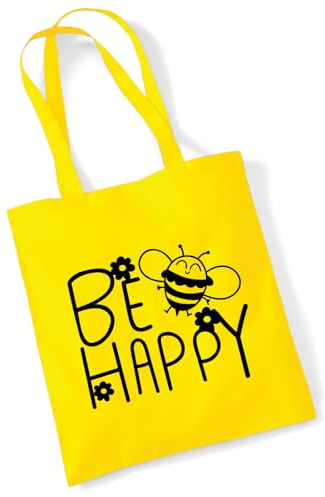 Huuraa Jutebeutel Be Happy Biene Geschenk