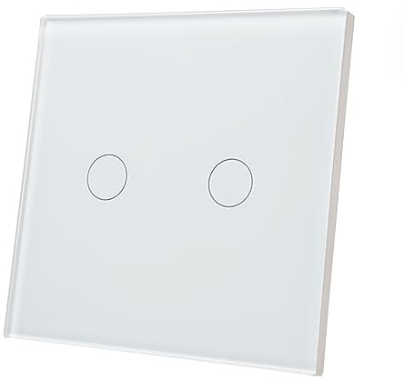 LED ATOMANT Interruptor de Cristal ZigBee 3.0 2 Vias Requiere HUB | App Smart Life/Tuya