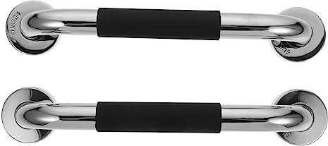 2St Türschnalle handlauf wandhaltegriff handläufe Sicherheitshandstangen für alte Menschen Haltegriffe im Bad Wanne Sicherheitszaun handhaben Armlehne ältere Rostfreier Stahl