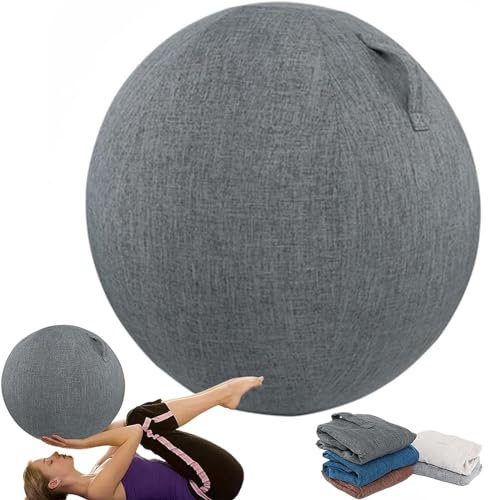 EUXCLXCL Yoga Ball HüLle Leicht Staubdicht Kratzfest Schutzhülle für Gymnastikball Faltbar Gymnastikball 55/65/75 cm Bezug für Schwangerschaft Fitness Yoga,C,75cm