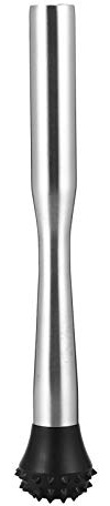 GOOHOCHY Stainless Steel Cocktail Muddler Ice Crusher Bar Pestle 25cm Professional Bar Mixing Utensil for Cocktails and Mojitos