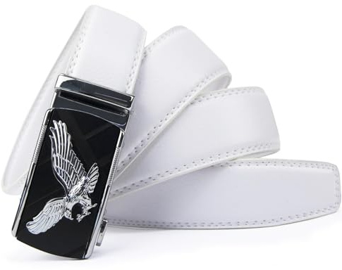 Glamexx24 Gürtel Herren Adlermuster, Breit 35mm Automatikschließe Ratsche gürtel, verschiedenen Farben und Längen für Männer