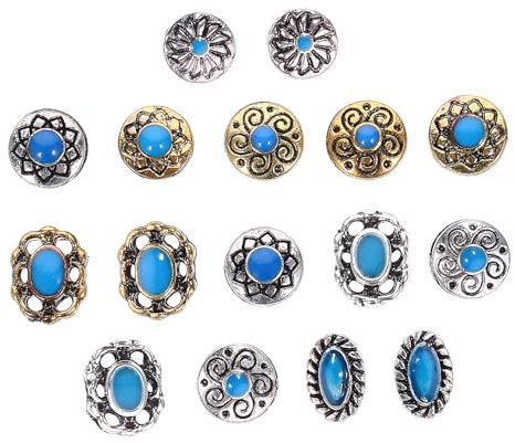WOONEKY 2Ensembles Charms Rétro pour Ongles Accessoires Décoratifs Bijoux pour Manucure Designs Uniques et Variés pour Ongles et Gel pour DIY et Événements Spéciaux