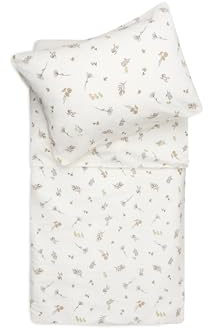 Jollein Parure de lit pour Enfant - Riverside - 100 x 140 cm - 100% Coton - Certifié Oeko-Tex - Parure de lit pour bébé avec taie d'oreiller