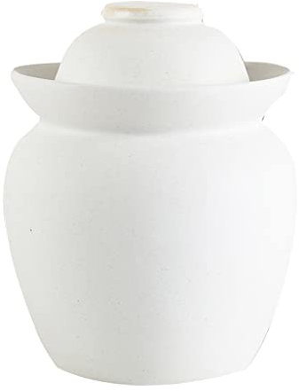 YOUYIMEI Traditional Water-Sealed Jar,Fermentation Jar,Pickle Jar Ceramic Jar With Lid,Large Traditional Chinese Fermentation Kit Crock With Water Seal Airlock Lid, Fermentation Jar for Kimchi(7KG)
