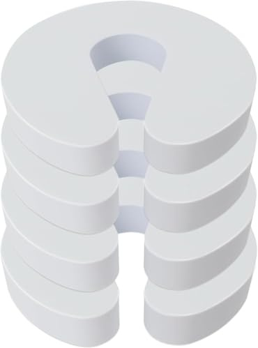 4 Stück Kinder Klemmschutz für Türen, Weiß Extra Dick Kindersicherung Tür, Fingerklemmschutz Türstopper Türstopper Klinken Klemmschutz Türstopper Schaumstoff (9x9.5x2.2cm)