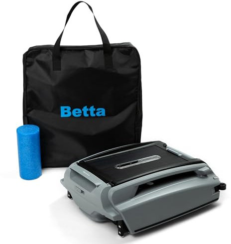 Betta SE Plus Solar Powered Robotic Pool Skimmer with Carrying and Storage Bag, 24/7 Continuous Cleaning Battery Power, Dual Charging Options, and Anti-Stuck Foam Noodle