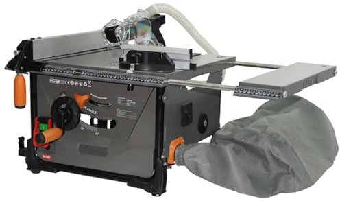 twostronking Sierra De Mesa De 2000 W, 5000 R/Min, con Hoja De Sierra De 8,5 Pulgadas Y Mango De Ajuste De Dientes De Sierra, ángulo De Corte Ajustable De 0 a 45°, Tasa De Absorción De Polvo del 98%