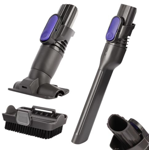 Vacuum Crevice Tool Brush Replacement Parts Compatible with Shark Pet Cordless Stick IX141 IZ162H IZ163H IZ362H IZ562H IZ140 IZ142 UZ145 Removable two-in-one Tool Brush Attachments for D-Shaped Vacuum
