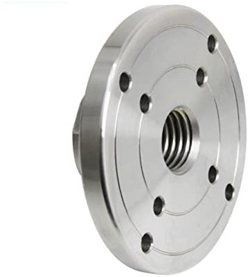 Manuelles Spannfutter, Drehfutter, 4 Zoll 100 mm Holzdrehbank-Frontplatte for M33 x 3,5/M18 x 2,5/1 Zoll x 8 TPI Gewinde Holzbearbeitungsmaschine Drehfutter Flansch-Frontplatte(M33 X 3.5)