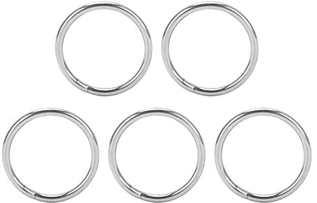 O-Ringe aus Edelstahl, 3 mm, 5 Stück, Marinequalität 304, hochfeste, rostfreie, geschweißte Hardwareringe für Segel-, Tauch-, Boot-, Outdoor-, Yoga-, Fitness- und Gepäckzubehör (3 * 40 mm)